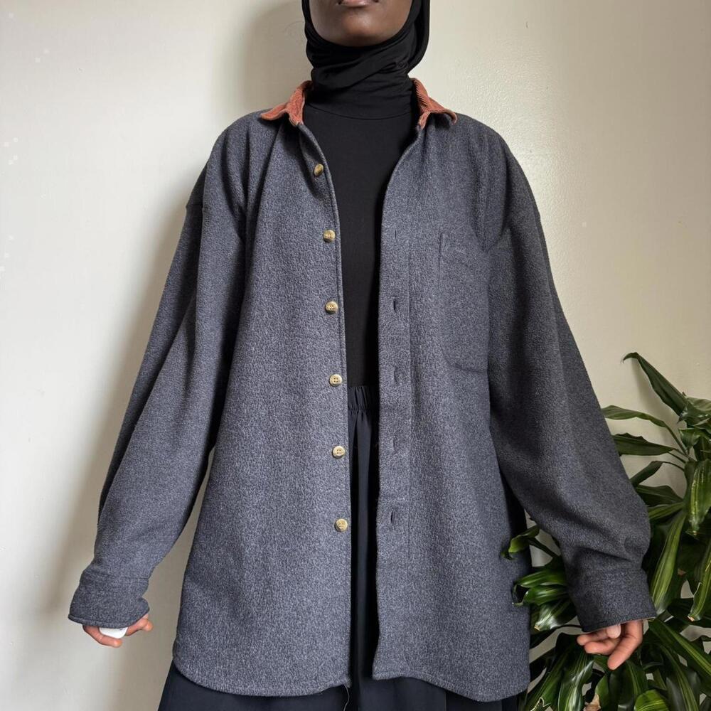 VINTAGE 90s‎ Northwest Territory Fleece Button Up Shacket / XL